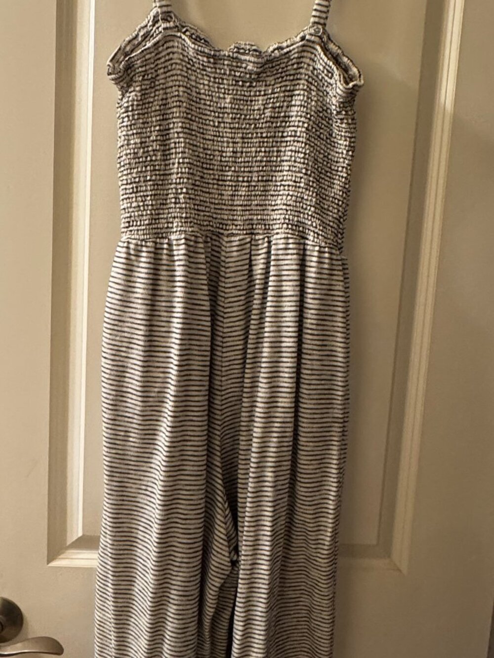 Old Navy Womens Striped Pantsuit/Romper - Size Large - Like New